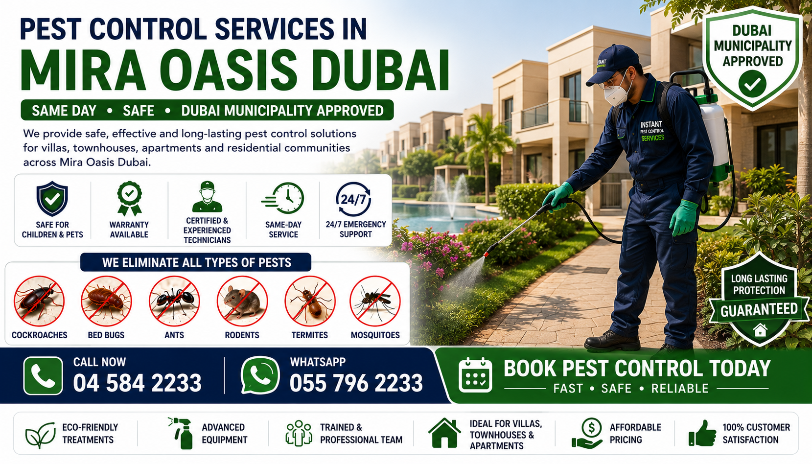Pest Control Mira Oasis Dubai