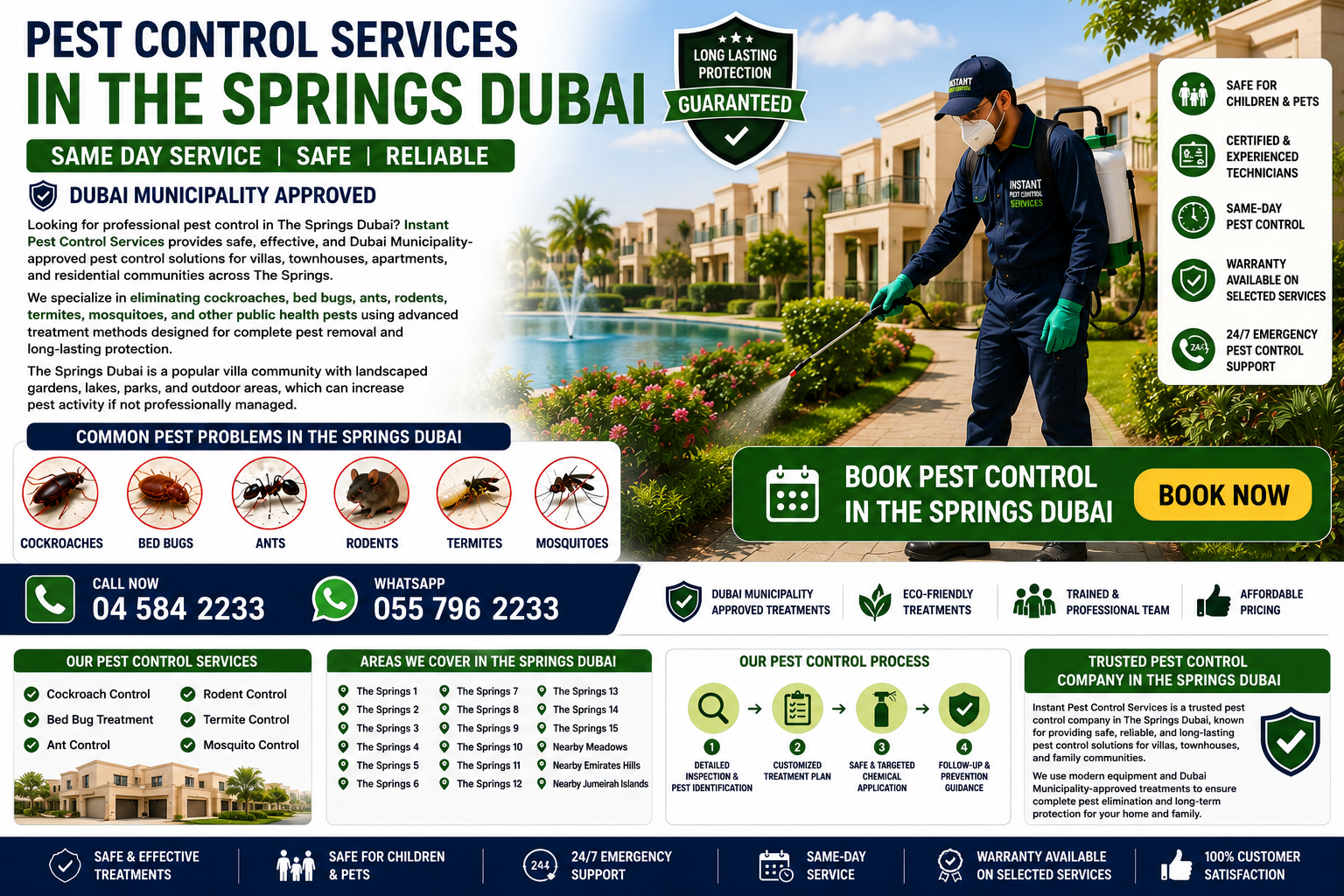 Pest control services in The Springs Dubai